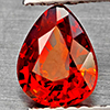 Natural Orangish Red Spessartine Garnet 1.29 Ct. Pear Shape 7.1 x 5.7 Mm Gemstones From Namibia Natural Orangish Red Spessartine Garnet 1.29 Ct. Pear Shape 7.1 x 5.7 Mm Gemstones From Namibia