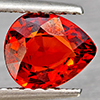 Natural Orangish Red Spessartine Garnet 0.97 Ct. Pear Shape 6.8 x 5.7 Mm Gemstones From Namibia Natural Orangish Red Spessartine Garnet 0.97 Ct. Pear Shape 6.8 x 5.7 Mm Gemstones From Namibia
