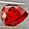 Natural Orangish Red Spessartine Garnet 1.44 Ct. Pear Shape 7.8 x 6.4 Mm Gemstones From Namibia