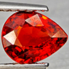 Natural Orangish Red Spessartine Garnet 1.05 Ct. Pear Shape 6.9 x 5.6 Mm Gemstones From Namibia