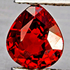 Natural Orangish Red Spessartine Garnet 0.90 Ct. Pear Shape 6.2 x 5.5 Mm Gemstones From Namibia