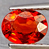 Natural Orangish Red Spessartine Garnet 0.74 Ct. Oval Shape 6.2 x 4.7 Mm Gemstones From Namibia