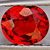 Natural Orangish Red Spessartine Garnet 0.89 Ct. Oval Shape 5.5 x 5 Mm Gemstones From Namibia