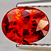 Natural Orangish Red Spessartine Garnet 1.23 Ct. Oval Shape 6.7 x 5.2 Mm Gemstones From Namibia