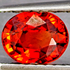 Natural Orangish Red Spessartine Garnet 0.96 Ct. Oval Shape 6.2 x 5 Mm Gemstones From Namibia