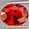 Natural Orangish Red Spessartine Garnet 0.83 Ct. Oval Shape 6.3 x 4.8 Mm Gemstones From Namibia
