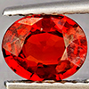 Natural Orangish Red Spessartine Garnet 0.86 Ct. Oval Shape 6.4 x 5.1 Mm Gemstones From Namibia