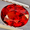Natural Orangish Red Spessartine Garnet 0.93 Ct. Oval Shape 6.2 x 4.8 Mm Gemstones From Namibia