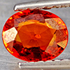 Natural Orangish Red Spessartine Garnet 0.92 Ct. Oval Shape 6.6 x 5.4 Mm Gemstones From Namibia