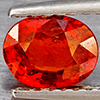 Natural Orangish Red Spessartine Garnet 0.92 Ct. Oval Shape 6.5 x 5.2 Mm Gemstones From Namibia