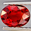 Natural Orangish Red Spessartine Garnet 0.91 Ct. Oval Shape 6.5 x 5 Mm Gemstones From Namibia
