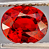 Natural Orangish Red Spessartine Garnet 0.95 Ct. Oval Shape 6 x 5 Mm Gemstones From Namibia