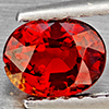 Natural Orangish Red Spessartine Garnet 0.97 Ct. Oval Shape 6.3 x 5.7 Mm Gemstones From Namibia