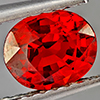 Natural Orangish Red Spessartine Garnet 0.98 Ct. Oval Shape 6.4 x 5.3 Mm Gemstones From Namibia
