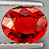 Natural Orangish Red Spessartine Garnet 0.97 Ct. Oval Shape 6.4 x 5.2 Mm Gemstones From Namibia