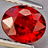 Natural Orangish Red Spessartine Garnet 1.06 Ct. Oval Shape 6.5 x 5.4 Mm Gemstones From Namibia