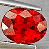 Natural Orangish Red Spessartine Garnet 0.96 Ct. Oval Shape 6.4 x 5 Mm Gemstones From Namibia