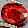 Natural Orangish Red Spessartine Garnet 1.00 Ct. Oval Shape 6.5 x 5.3 Mm Gemstones From Namibia