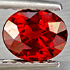 Natural Orangish Red Spessartine Garnet 1.07 Ct. Oval Shape 6.1 x 5.2 Mm Gemstones From Namibia