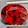 Natural Orangish Red Spessartine Garnet 1.07 Ct. Oval Shape 6.3 x 5.1 Mm Gemstones From Namibia