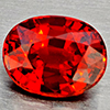 Natural Orangish Red Spessartine Garnet 0.88 Ct. Oval Shape 6.2 x 4.8 Mm Gemstones From Namibia