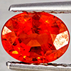 Natural Orangish Red Spessartine Garnet 0.86 Ct. Oval Shape 6.2 x 4.8 Mm Gemstones From Namibia