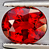 Natural Orangish Red Spessartine Garnet 1.24 Ct. Oval Shape 6.7 x 5.6 Mm Gemstones From Namibia