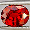 Natural Orangish Red Spessartine Garnet 1.17 Ct. Oval Shape 6.6 x 5.6 Mm Gemstones From Namibia