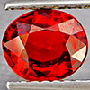 Natural Orangish Red Spessartine Garnet 0.76 Ct. Oval Shape 6.8 x 5.9 Mm Gemstones From Namibia
