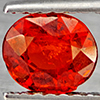 Natural Orangish Red Spessartine Garnet 1.21 Ct. Oval Shape 6.3 x 5.5 Mm Gemstones From Namibia