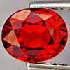 Natural Orangish Red Spessartine Garnet 1.03 Ct. Oval Shape 6.8 x 5.2 Mm Gemstones From Namibia