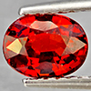 Natural Orangish Red Spessartine Garnet 1.06 Ct. Oval Shape 6.6 x 5.1 Mm Gemstones From Namibia