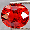 Natural Orangish Red Spessartine Garnet 0.99 Ct. Oval Shape 6.2 x 5.8 Mm Gemstones From Namibia
