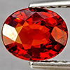 Natural Orangish Red Spessartine Garnet 0.93 Ct. Oval Shape 6.8 x 5.4 Mm Gemstones From Namibia