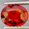 Natural Orangish Red Spessartine Garnet 0.97 Ct. Oval Shape 6.8 x 5.7 Mm Gemstones From Namibia