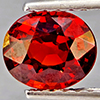 Natural Orangish Red Spessartine Garnet 0.98 Ct. Oval Shape 6.3 x 5.5 Mm Gemstones From Namibia