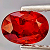 Natural Orangish Red Spessartine Garnet 0.75 Ct. Oval Shape 6 x 4.2 Mm Gemstones From Namibia