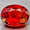 Natural Orangish Red Spessartine Garnet 0.77 Ct. Oval Shape 6 x 4.6 Mm Gemstones From Namibia