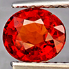 Natural Orangish Red Spessartine Garnet 0.95 Ct. Oval Shape 6.2 x 5.4 Mm Gemstones From Namibia