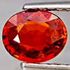 Natural Orangish Red Spessartine Garnet 0.78 Ct. Oval Shape 6.2 x 5.2  Mm Gemstones From Namibia
