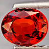 Natural Orangish Red Spessartine Garnet 0.72 Ct. Oval Shape 5.8 x 4.6 Mm Gemstones From Namibia