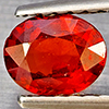 Natural Orangish Red Spessartine Garnet 0.58 Ct. Oval Shape 5.5 x 4.5 Mm Gemstones From Namibia