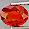 Natural Orangish Red Spessartine Garnet 0.71 Ct. Oval Shape 6.3 x 5.8 Mm Gemstones From Namibia