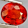 Natural Orangish Red Spessartine Garnet 0.80 Ct. Oval Shape 5.7 x 4.7 Mm Gemstones From Namibia