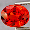Natural Orangish Red Spessartine Garnet 0.81 Ct. Oval Shape 6.1 x 4.8 Mm Gemstones From Namibia