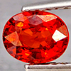 Natural Orangish Red Spessartine Garnet 0.86 Ct. Oval Shape 6 x 4.8 Mm Gemstones From Namibia