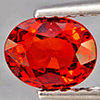 Natural Orangish Red Spessartine Garnet 0.95 Ct. Oval Shape 6.3 x 5 Mm Gemstones From Namibia