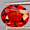 Natural Orangish Red Spessartine Garnet 0.91 Ct. Oval Shape 6.5 x 5.1 Mm Gemstones From Namibia