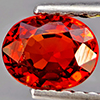 Natural Orangish Red Spessartine Garnet 0.88 Ct. Oval Shape 6.1 x 4.9 Mm Gemstones From Namibia