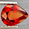 Natural Orangish Red Spessartine Garnet 0.82 Ct. Pear Shape 6.5 x 5.2 Mm Gemstones From Namibia